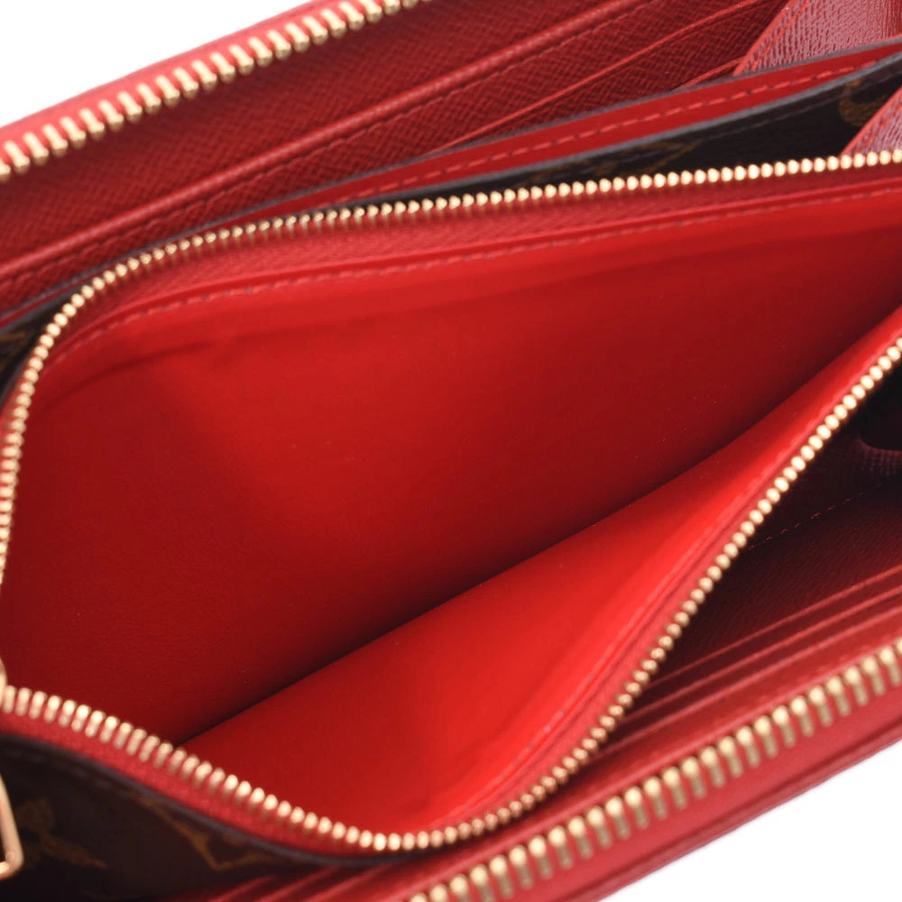 LOUIS VUITTON Monogram Retiro Zippy Wallet Cerise Red Long - Picture 8 of 8